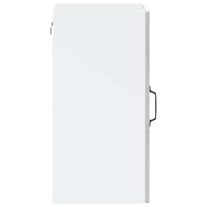 Kitchen Wall Cabinet with Glass Door Porto Grey Sonoma