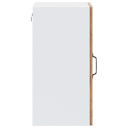 Kitchen Wall Cabinet with Glass Door Porto Old Wood