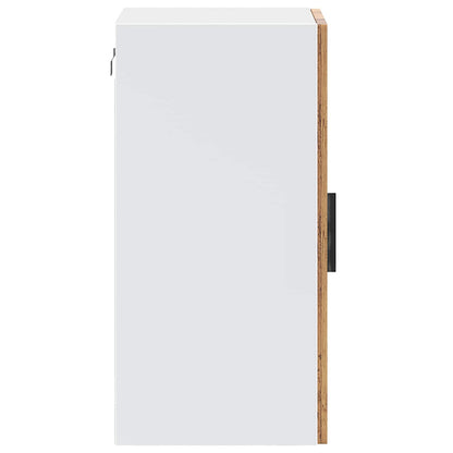 Kitchen Wall Cabinet with Glass Door "Porto" Old Wood