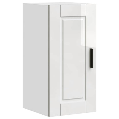 Kitchen Wall Cabinet Porto High Gloss White Engineered Wood