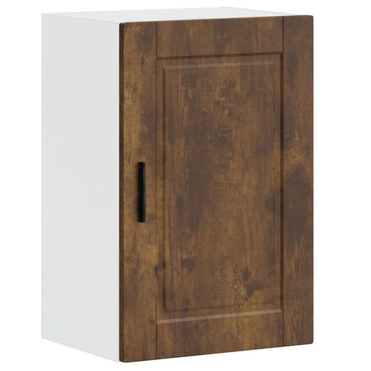 Kitchen Wall Cabinet "Porto" Smoked Oak Engineered Wood