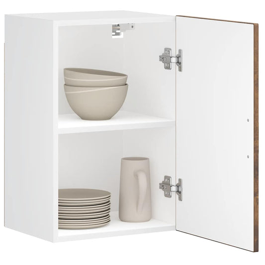 Kitchen Wall Cabinet "Porto" Smoked Oak Engineered Wood