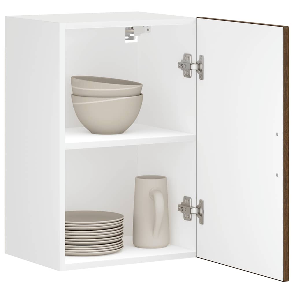 Kitchen Wall Cabinet Porto Brown Oak Engineered Wood