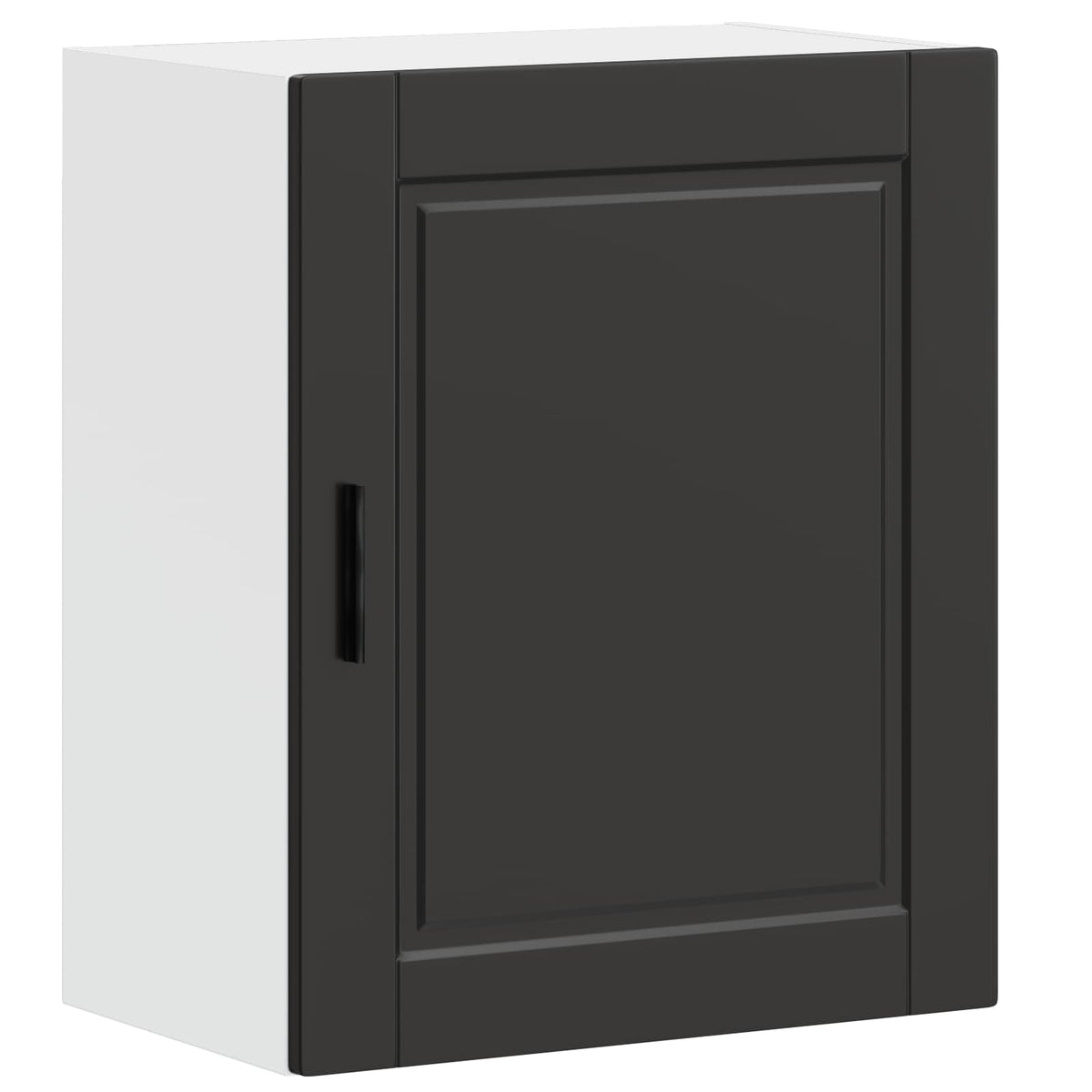 Kitchen Wall Cabinet "Porto" Black Engineered Wood