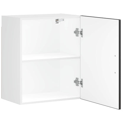 Kitchen Wall Cabinet "Porto" Black Engineered Wood