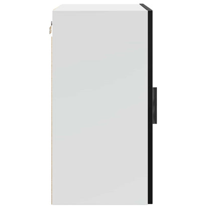 Kitchen Wall Cabinet "Porto" Black Engineered Wood