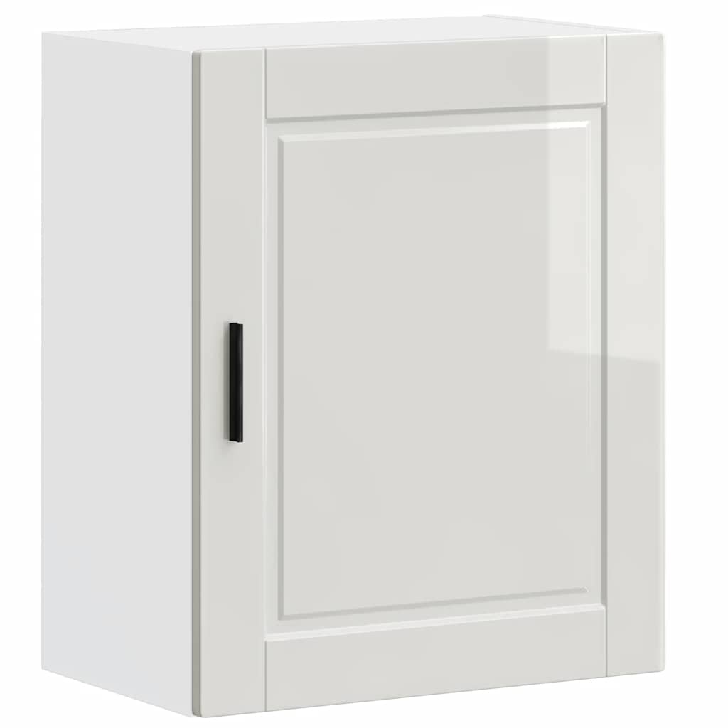 Kitchen Wall Cabinet Porto High Gloss White Engineered Wood