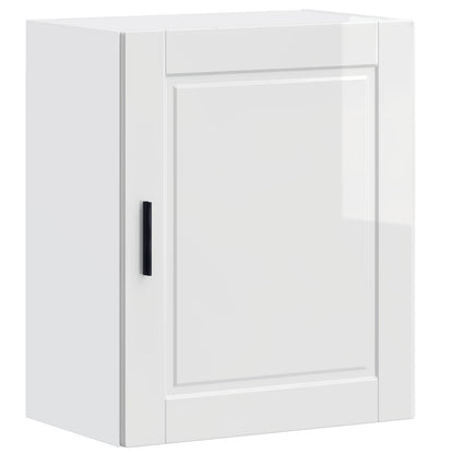 Kitchen Wall Cabinet "Porto" High Gloss White Engineered Wood