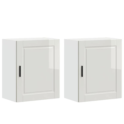 Kitchen Wall Cabinets 2 pcs "Porto" High Gloss White