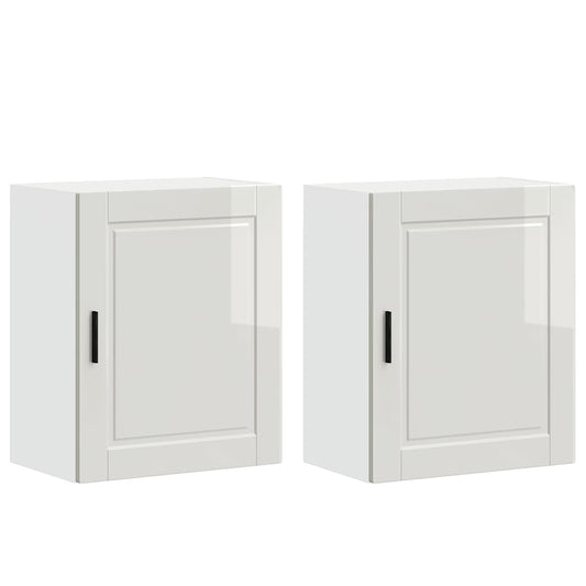 Kitchen Wall Cabinets 2 pcs "Porto" High Gloss White