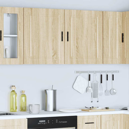 Kitchen Wall Cabinets 2 pcs "Porto" Sonoma Oak Engineered Wood