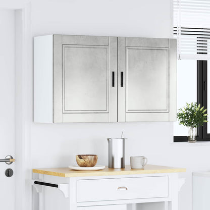Kitchen Wall Cabinets 2 pcs "Porto" Concrete Grey Engineered Wood