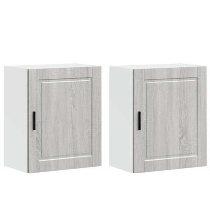 Kitchen Wall Cabinets 2 pcs "Porto" Grey Sonoma Engineered Wood