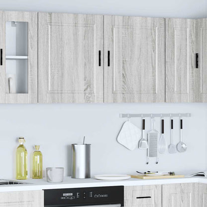 Kitchen Wall Cabinets 2 pcs "Porto" Grey Sonoma Engineered Wood