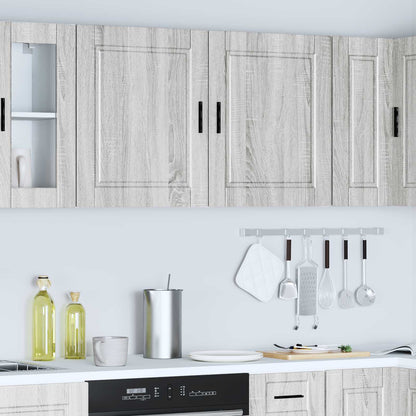 Kitchen Wall Cabinets 2 pcs "Porto" Grey Sonoma Engineered Wood