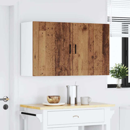 Kitchen Wall Cabinets 2 pcs "Porto" Old Wood Engineered Wood