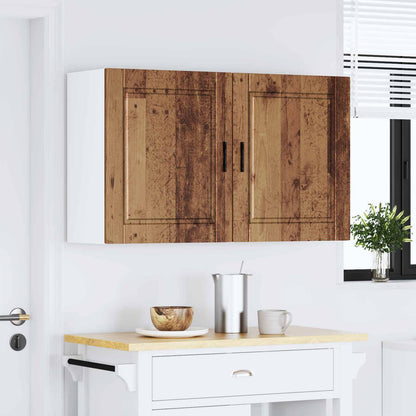 Kitchen Wall Cabinets 2 pcs "Porto" Old Wood Engineered Wood