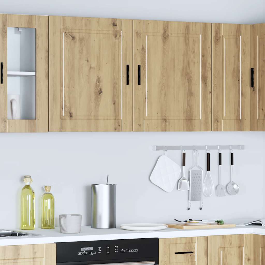 Kitchen Wall Cabinets 2 pcs "Porto" Artisan Oak Engineered Wood