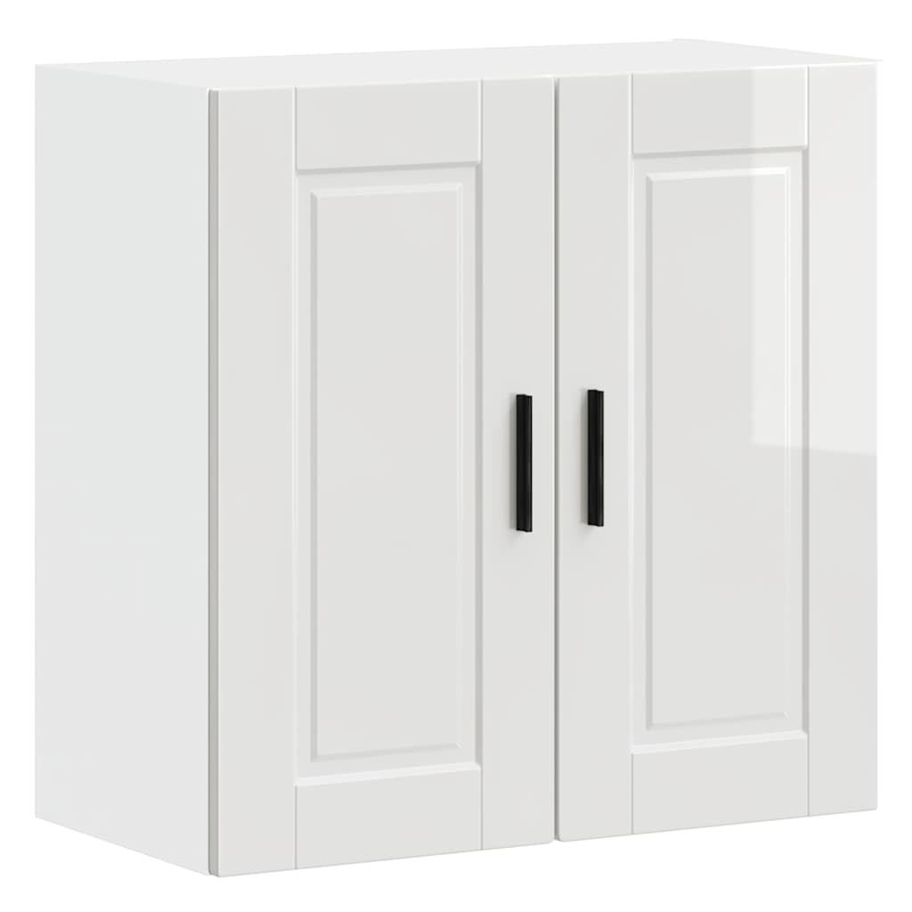Kitchen Wall Cabinet Porto High Gloss White Engineered Wood