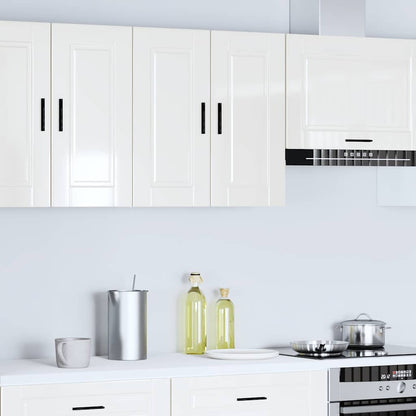Kitchen Wall Cabinet "Porto" High Gloss White Engineered Wood
