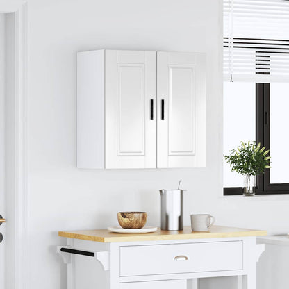 Kitchen Wall Cabinet "Porto" High Gloss White Engineered Wood