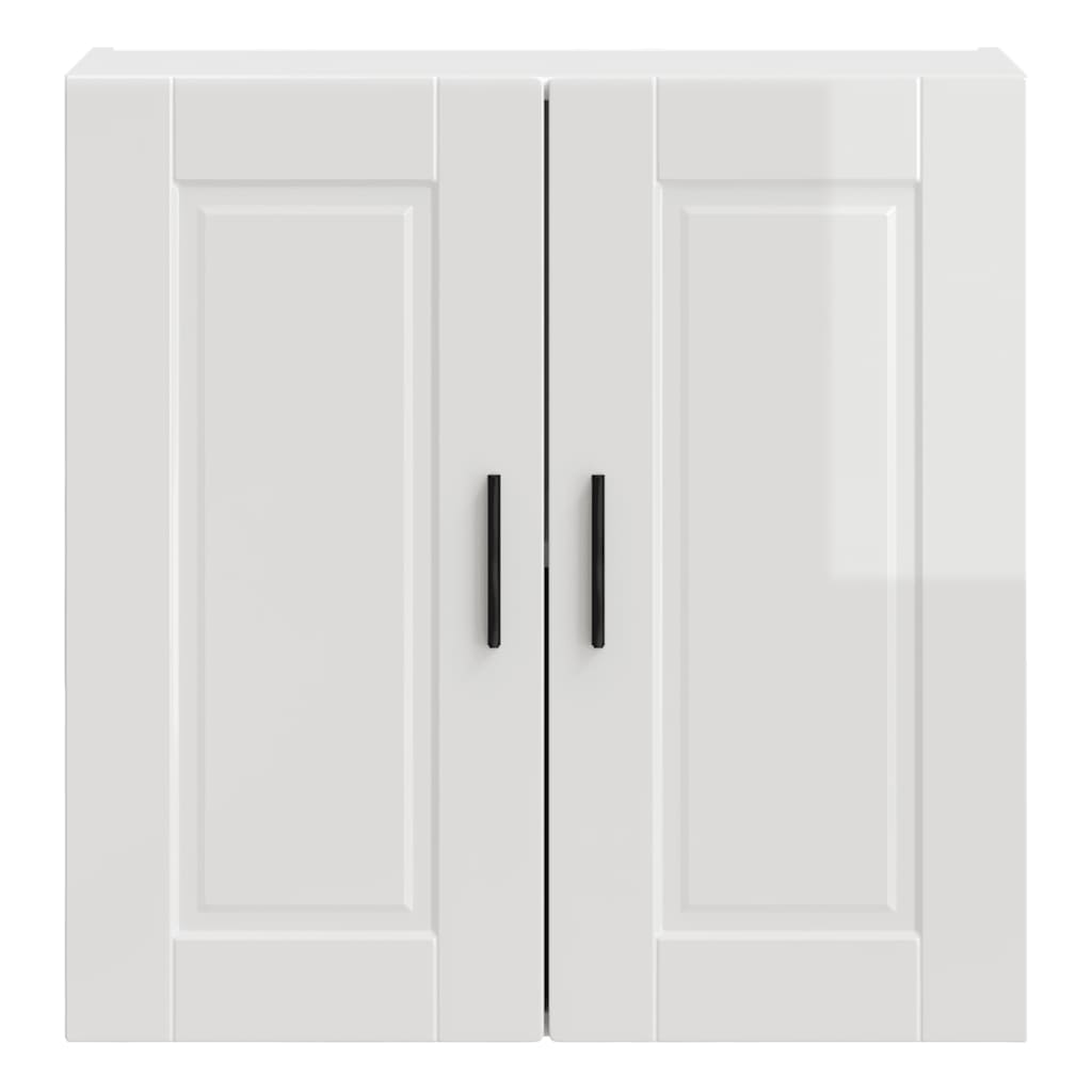 Kitchen Wall Cabinet Porto High Gloss White Engineered Wood