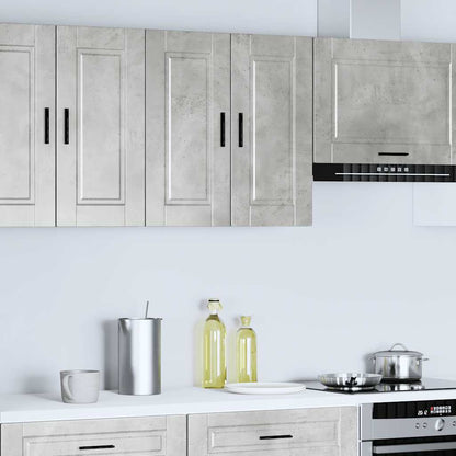 Kitchen Wall Cabinet "Porto" Concrete Grey Engineered Wood