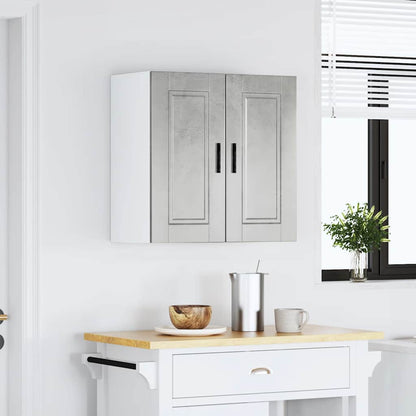 Kitchen Wall Cabinet "Porto" Concrete Grey Engineered Wood