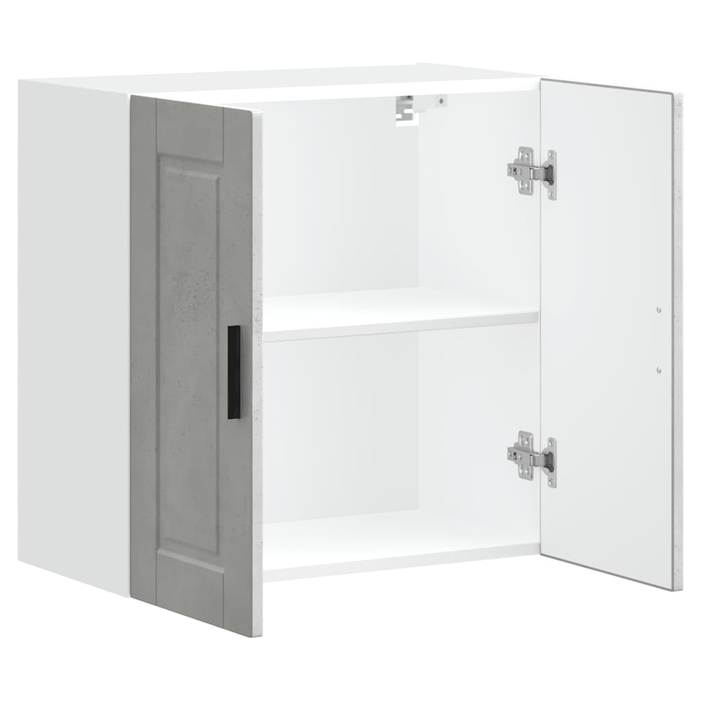 Kitchen Wall Cabinet Porto Concrete Grey Engineered Wood
