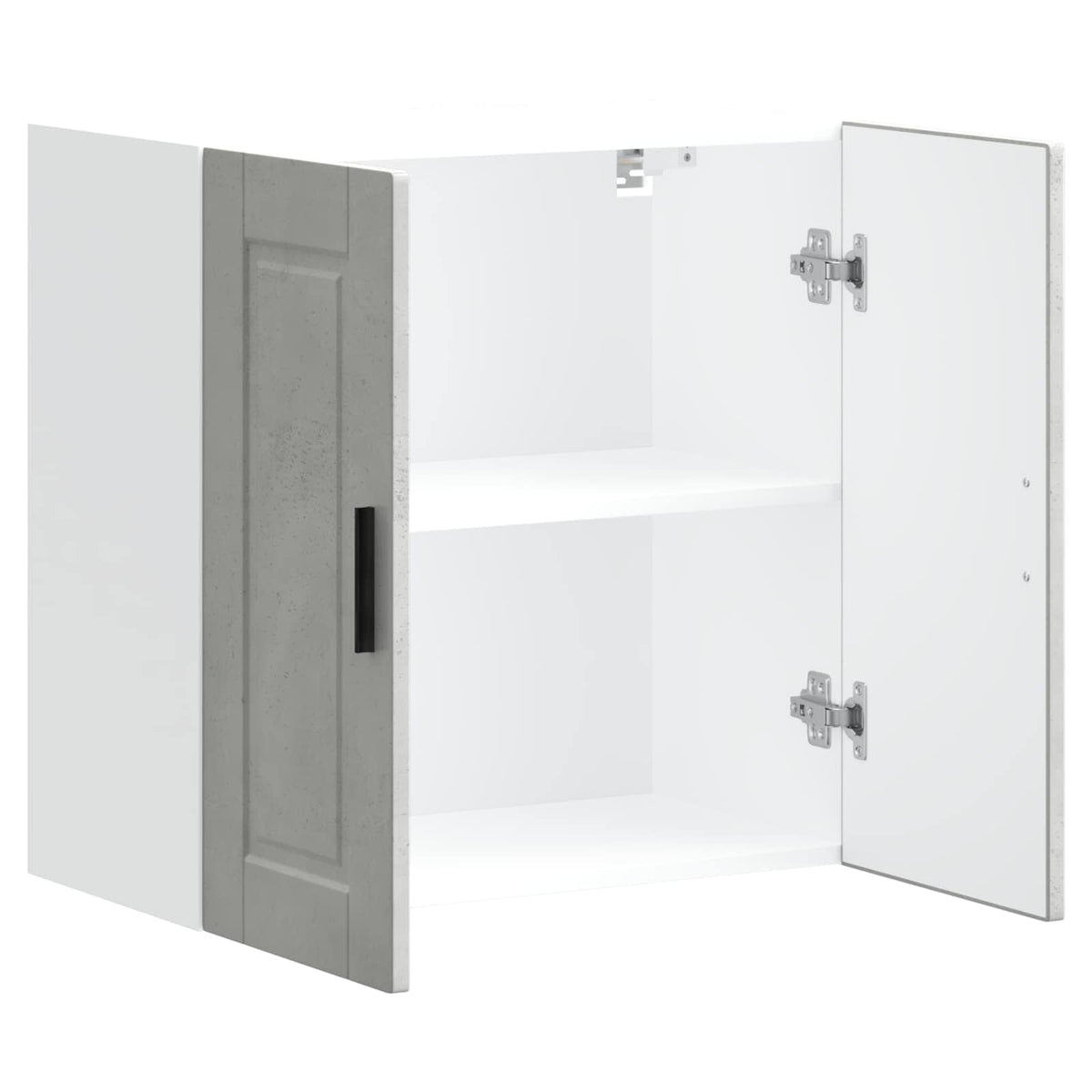 Kitchen Wall Cabinet "Porto" Concrete Grey Engineered Wood