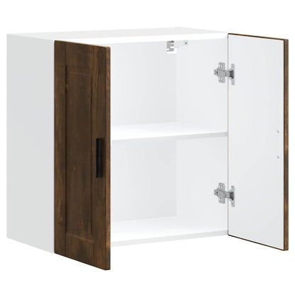 Kitchen Wall Cabinet "Porto" Smoked Oak Engineered Wood