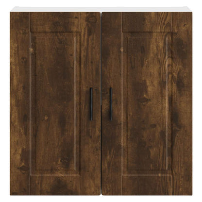 Kitchen Wall Cabinet "Porto" Smoked Oak Engineered Wood