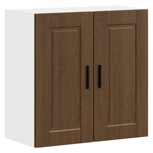 Kitchen Wall Cabinet "Porto" Brown Oak Engineered Wood