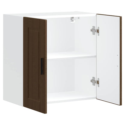 Kitchen Wall Cabinet "Porto" Brown Oak Engineered Wood