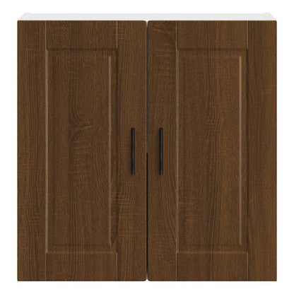 Kitchen Wall Cabinet "Porto" Brown Oak Engineered Wood