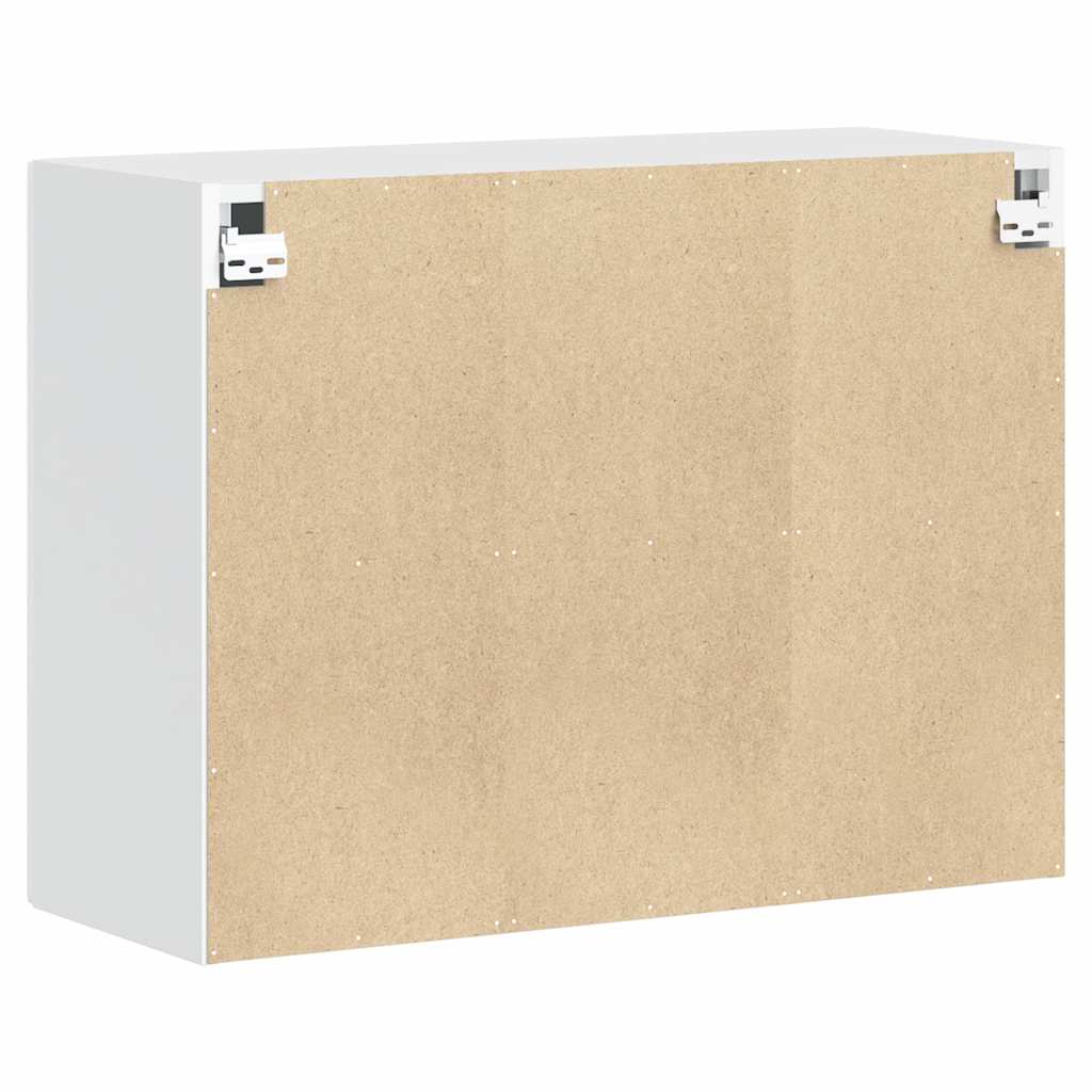 Kitchen Wall Cabinet "Porto" High Gloss White Engineered Wood