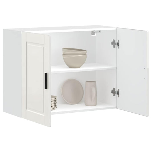 Kitchen Wall Cabinet "Porto" High Gloss White Engineered Wood