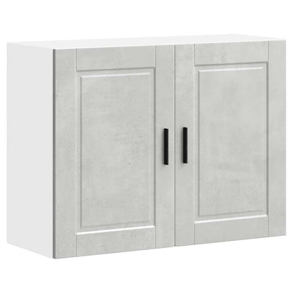 Kitchen Wall Cabinet "Porto" Concrete Grey Engineered Wood