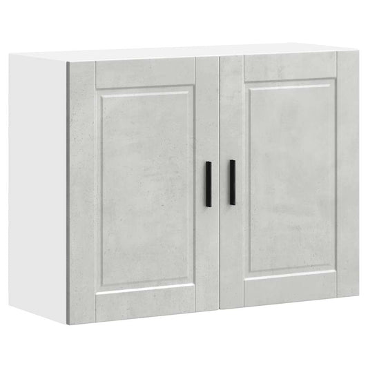Kitchen Wall Cabinet "Porto" Concrete Grey Engineered Wood