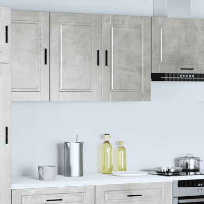 Kitchen Wall Cabinet "Porto" Concrete Grey Engineered Wood