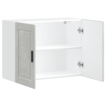 Kitchen Wall Cabinet Porto Concrete Grey Engineered Wood