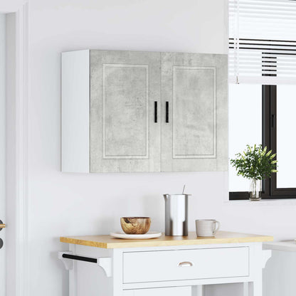 Kitchen Wall Cabinet "Porto" Concrete Grey Engineered Wood