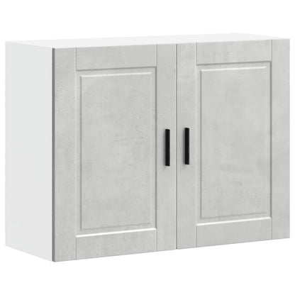 Kitchen Wall Cabinet "Porto" Concrete Grey Engineered Wood