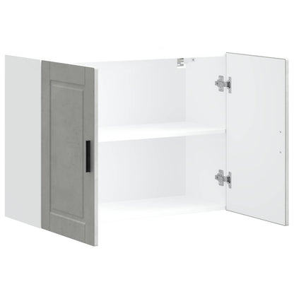 Kitchen Wall Cabinet "Porto" Concrete Grey Engineered Wood