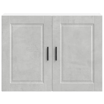 Kitchen Wall Cabinet "Porto" Concrete Grey Engineered Wood