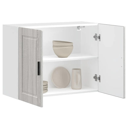 Kitchen Wall Cabinet "Porto" Grey Sonoma Engineered Wood