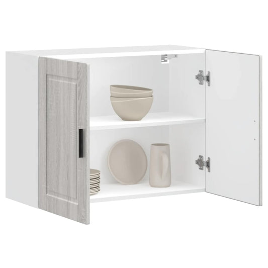 Kitchen Wall Cabinet "Porto" Grey Sonoma Engineered Wood