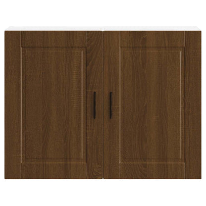 Kitchen Wall Cabinet "Porto" Brown Oak Engineered Wood