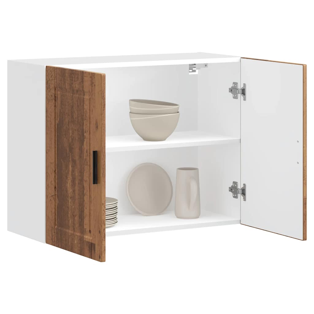 Kitchen Wall Cabinet Porto Old Wood Engineered Wood