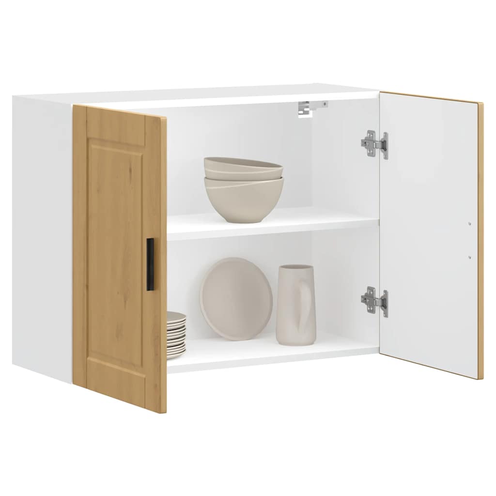 Kitchen Wall Cabinet "Porto" Artisan Oak Engineered Wood